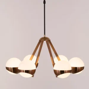 Prime Time (Gold, Dimmable LED with Remote Control) Chandelier