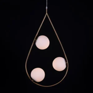 Showtime Teardrop (Large, Gold) Pendant Light