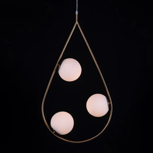 Showtime Teardrop (Large, Gold) Pendant Light